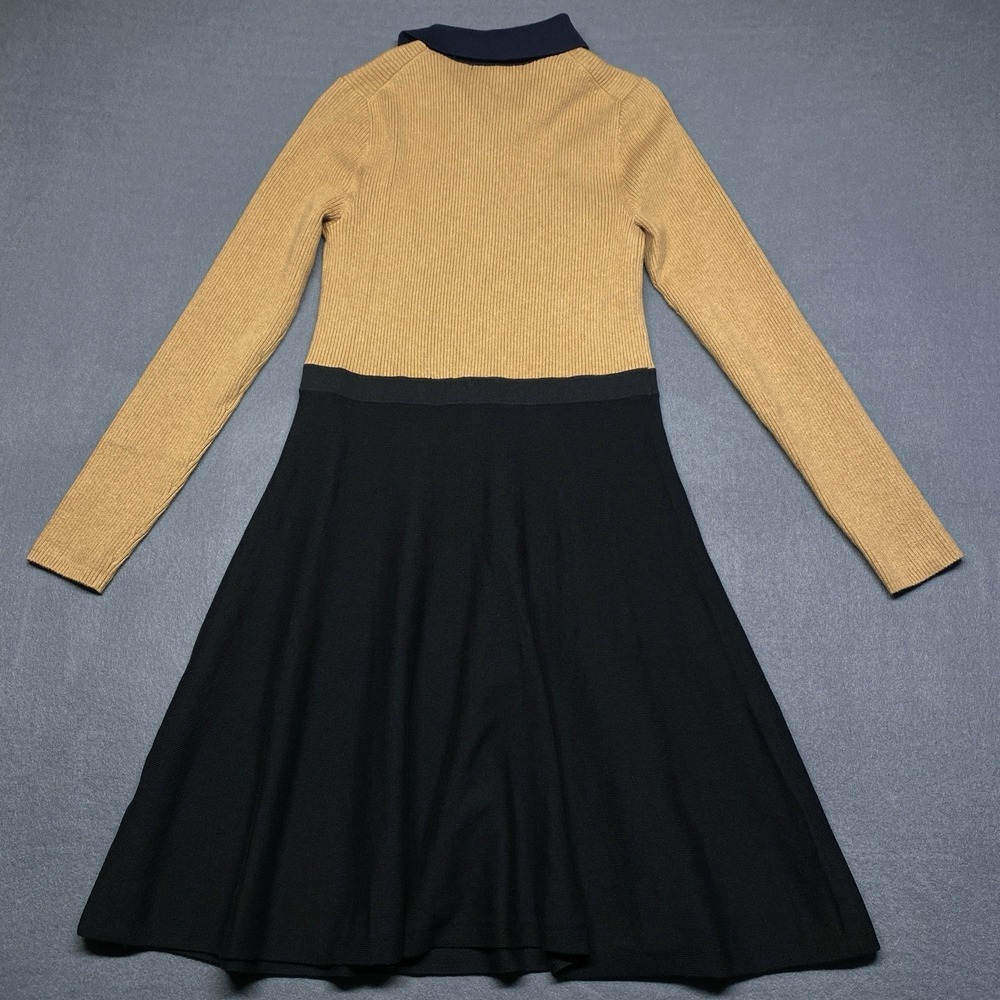 Boden Tan and Black Long Sleeve Dress - Picture 3 of 10
